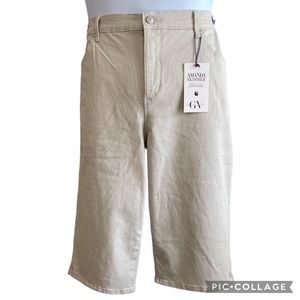 Gloria Vanderbilt 16W Amanda Skimmer Length Classic Rise Shorts